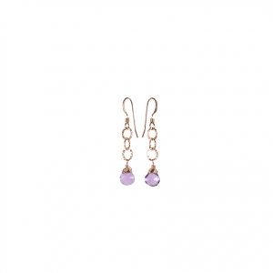 JK Designs 3 Links with Gemstones Earrings