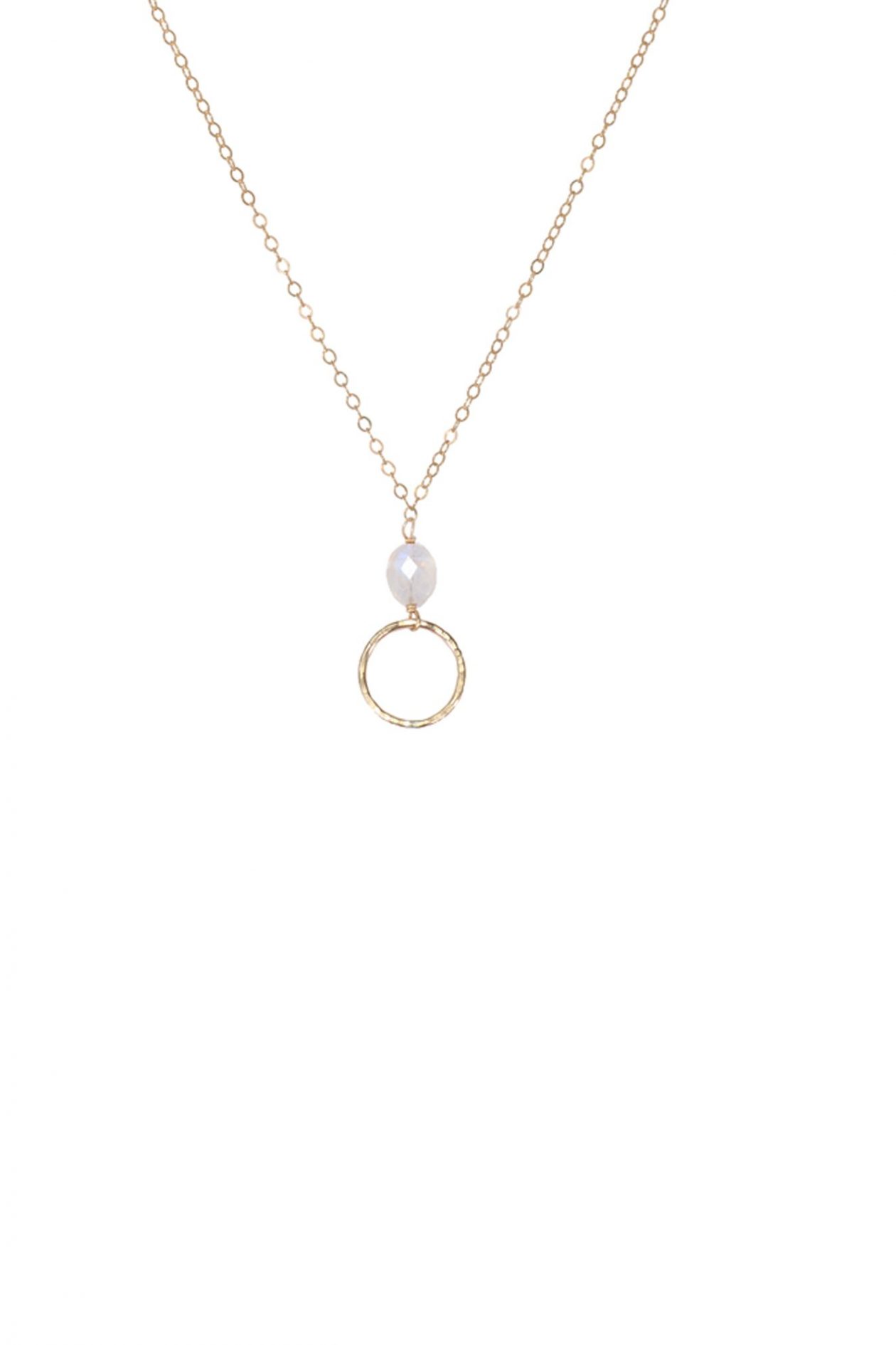 JK Designs Oval Gemstone Necklace